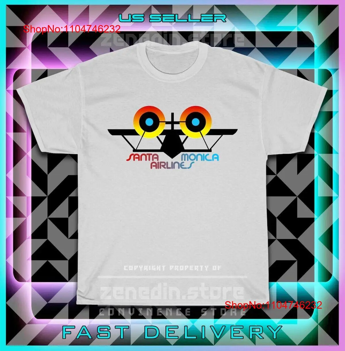 Vintage Fashion Logos - New Hot Santa Monica Airline Logo