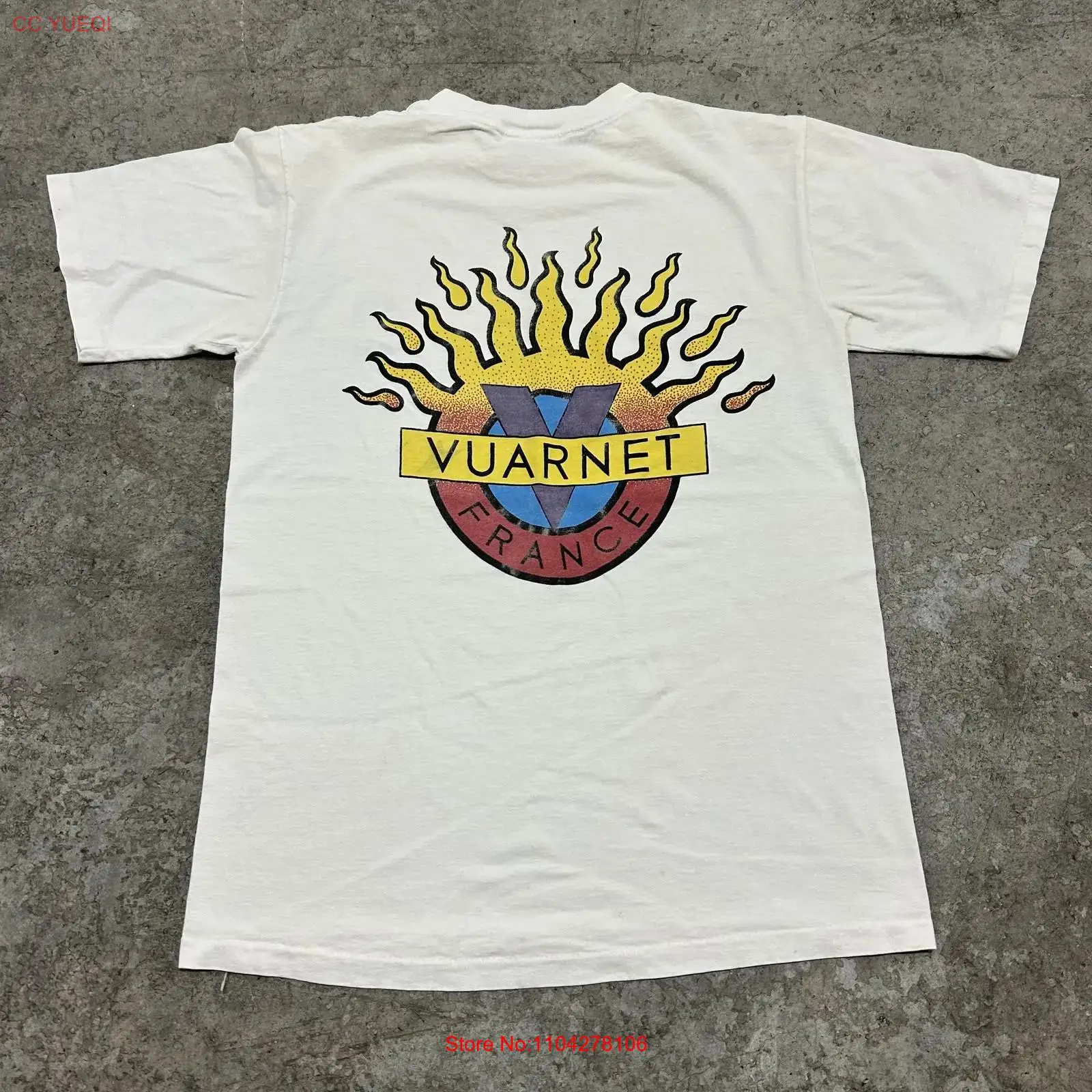 Vintage Fashion Logos - Vintage VuarneT T Shirt Mens Medium