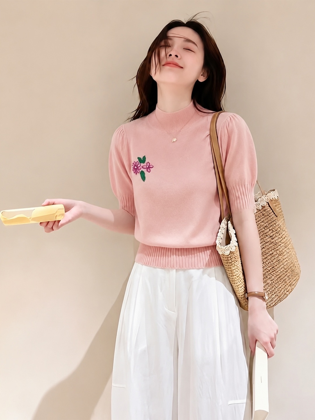 Vintage Fashion Years - Elegant Slimming Vintage Embroidered Lightweight Ice
