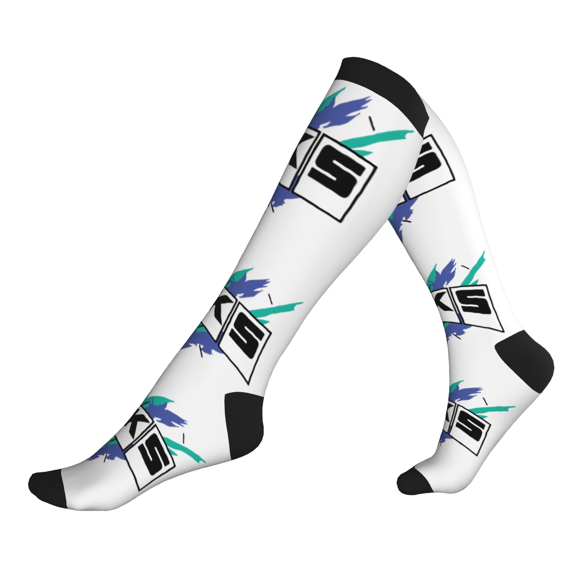Vintage Fashion Logos - Fashion Print HKS Vintage Logo Socks