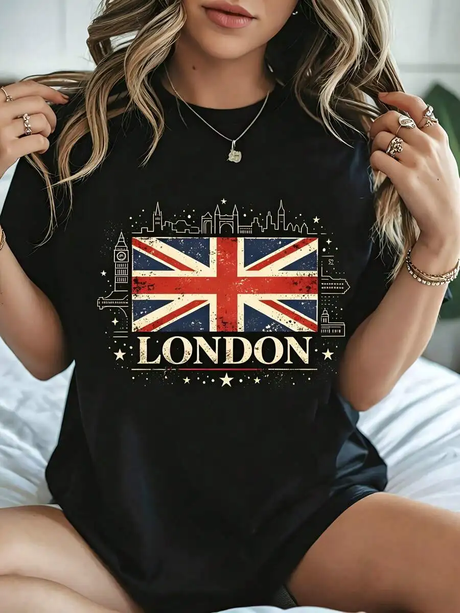 Vintage Fashion London - Women's Vintage Graphic Tee London Union