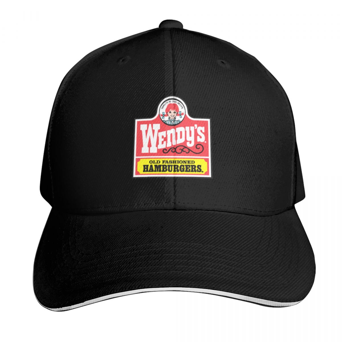 Vintage Fashion Hamburg - Wendy's retro old Fashioned Hamburgers Baseball