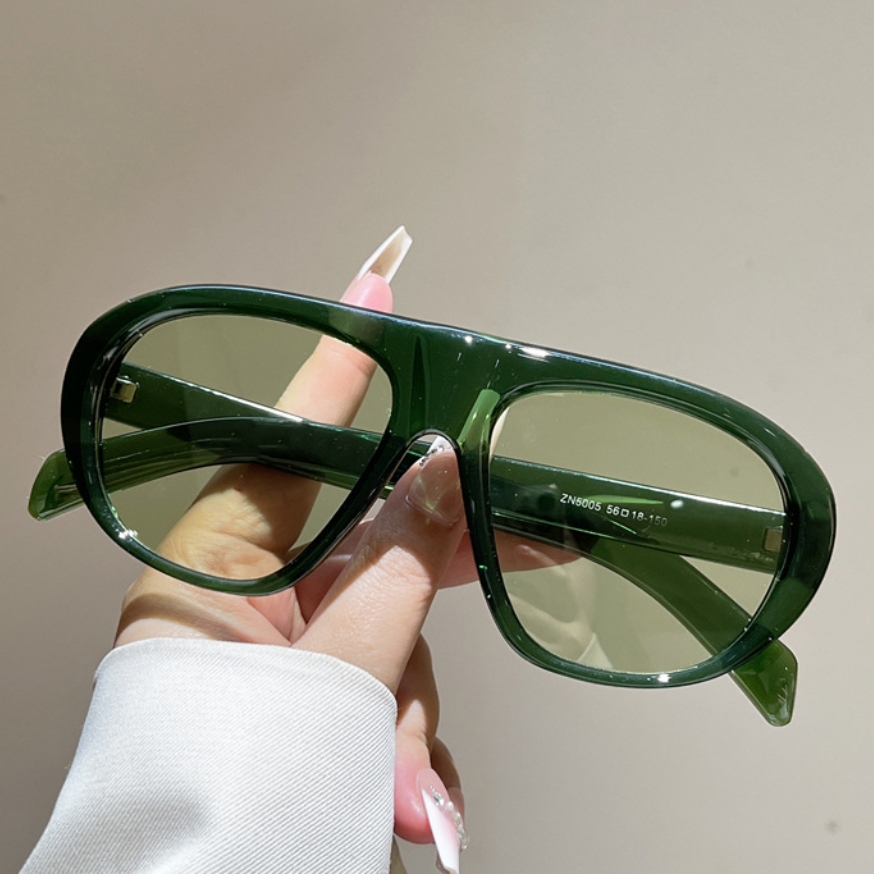 Vintage Fashion Glasses - New Oversized Pilot Sunglasses Women Men