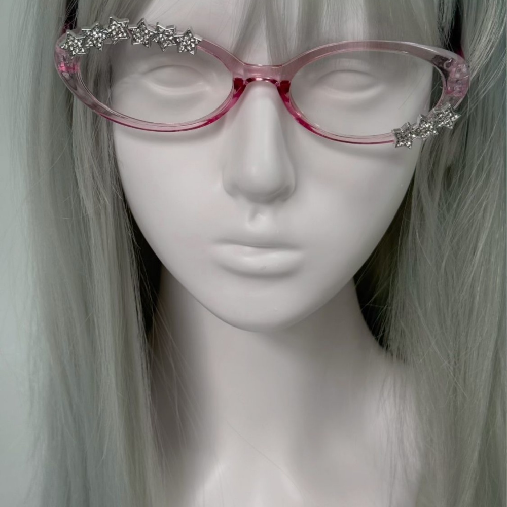 Y2K Star Rhinestone Cat Eye De - огляд і ціна Vintage Fashion Glasses