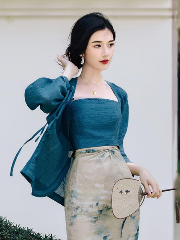 plus Size Floral Print Open Ca - огляд і ціна Vintage Fashion Years