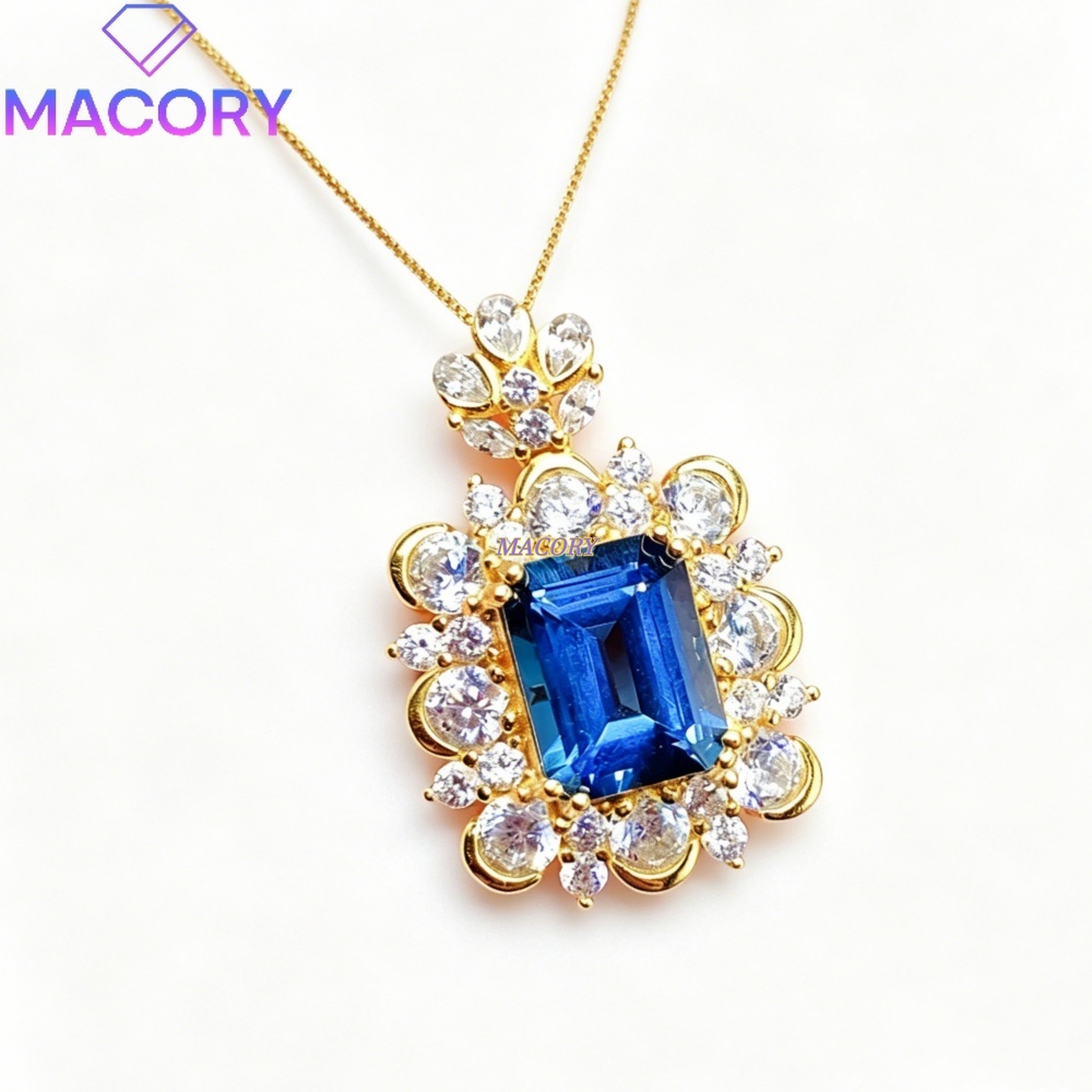 Natural London Blue Topaz Pend - огляд і ціна Vintage Fashion London