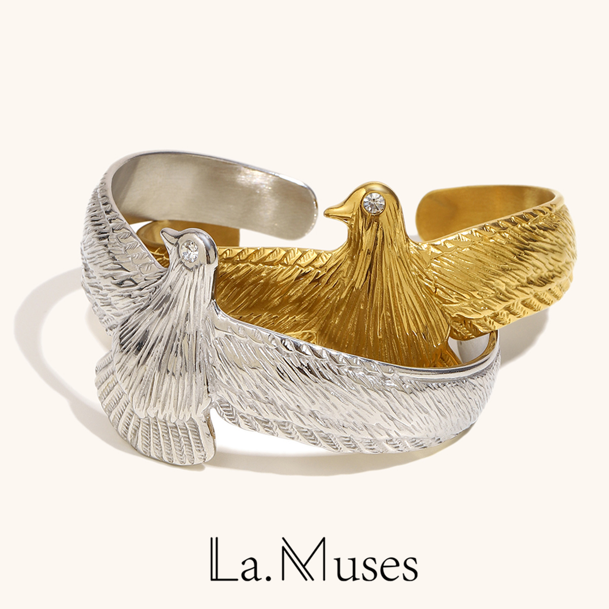 La. Muses Zircon Eye Bird Shap - огляд і ціна Vintage Fashion La