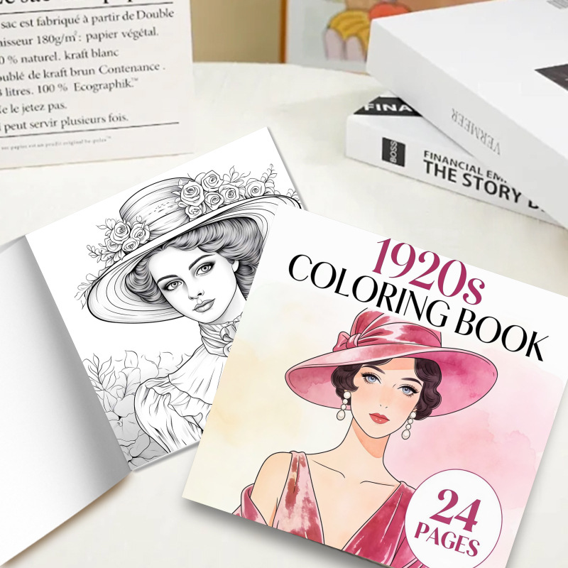 1920s Coloring Book 24 Pages V - огляд і ціна Vintage Fashion Coloring Pages