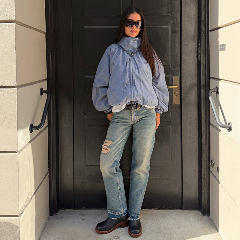 Vintage Casual Jacket High Col - огляд і ціна Vintage Fashion Retro Outfit