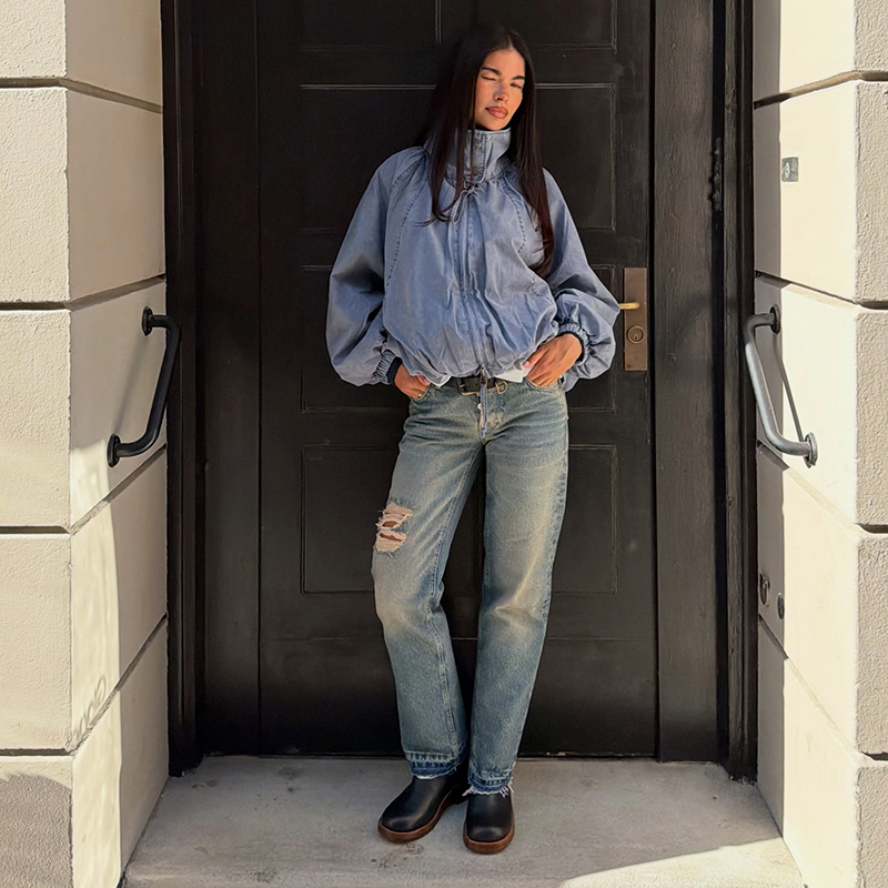 Vintage Casual Jacket High Col - огляд і ціна Vintage Fashion Retro Outfit