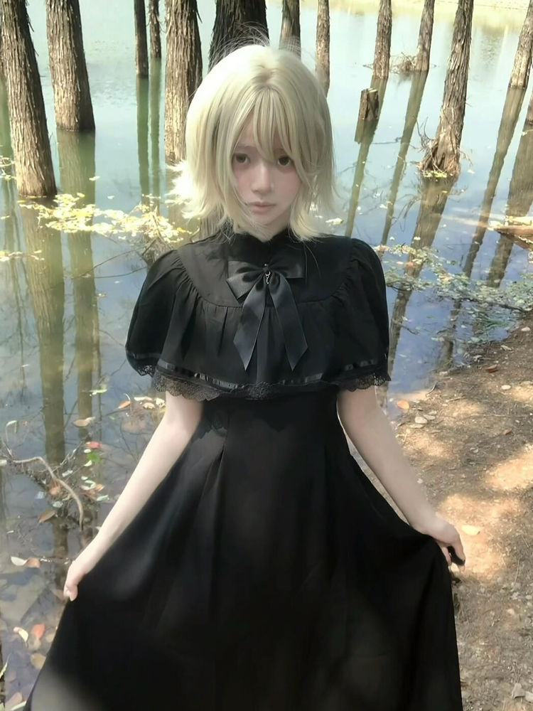 Gothic Harajuku Slim Lace Retr - огляд і ціна Vintage Fashion Retro Outfit
