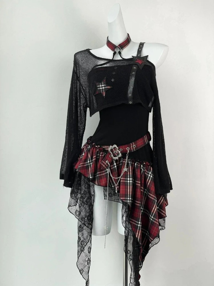Harajuku Fashion Slim Gothic A - огляд і ціна Vintage Fashion Retro Outfit