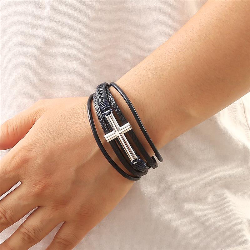 Vintage Men's Leather Bracelet - огляд і ціна Vintage Fashion Wholesale
