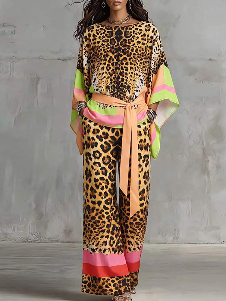Retro Leopard Print Loose Summ - огляд і ціна Vintage Fashion Retro Outfit