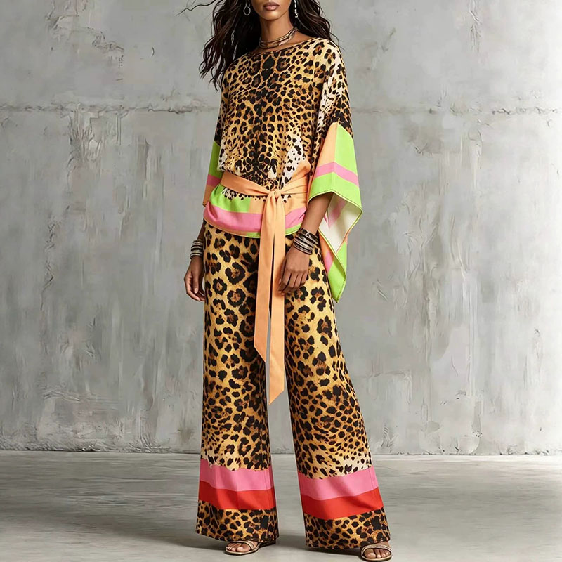 Retro Leopard Print Loose Summ - огляд і ціна Vintage Fashion Retro Outfit